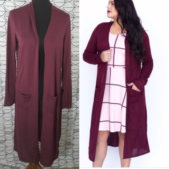 Agnes & Dora | Deep Plum Smooth Duster NWT - Picture 2 of 4